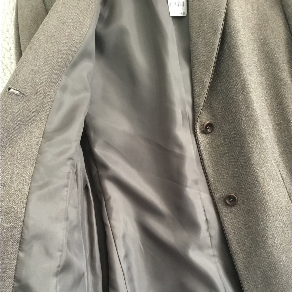 New Taylor B. Moss Taupe Blazer Size 10 - Picture 8 of 15